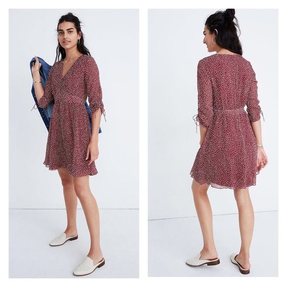 Madewell Starviolet Mini Dress Ditsy Floral Sz.24W NWT - Picture 4 of 16